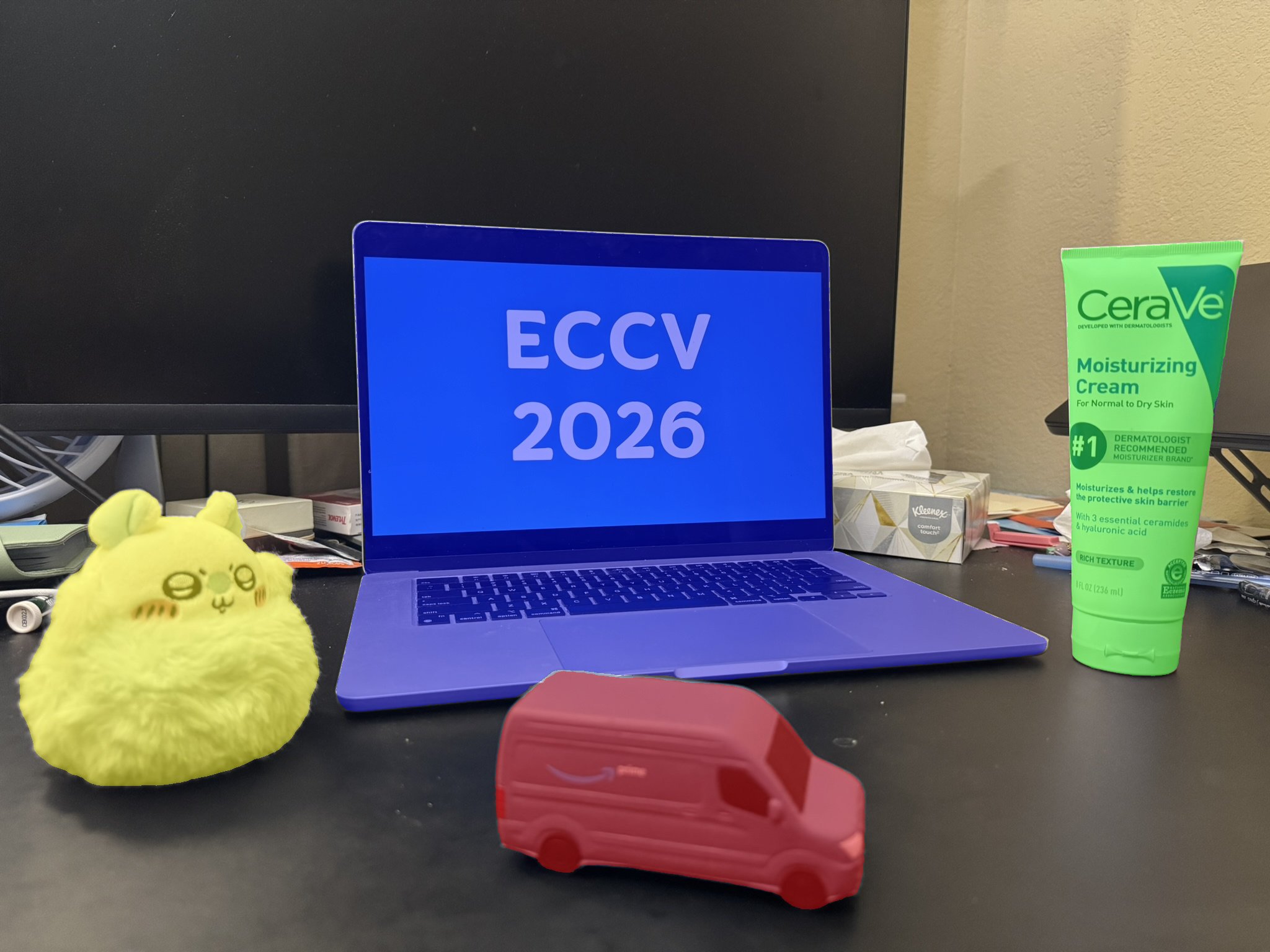 Real-world input scene with multiple objects